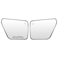 Left / Right Side Rearview Mirror Glass Heated with Blind Spot Light For Ford F-150 2021 2022 2023 M