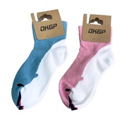 Farglory Ocean Park Dolphin Wide Mouth Socks Blue Pink