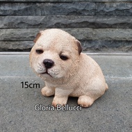 Chow chow miniature cow doggy dog display statue