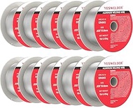 YESWELDER Silicon Aluminum Welding Wire, ER4043 .035-Inch Diameter 1-Pound 10-Packs, Strong ABS Plas