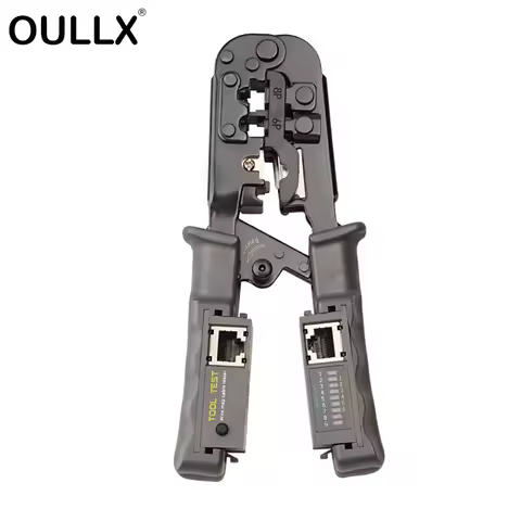 Multifunctional RJ45 Crimper Tool Network Cable 8P6P4P Three-Purpose Tester Ratchet Squeeze Crimping