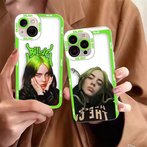Singer B-Billies E-Eilishs Clear Phone Case For Realme 15 5 6 7 7I 8 8I 9 9I 10 12 NOTE 70 C75 C71 C