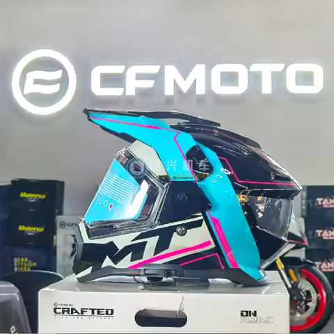 For CFMOTO CF 450MT 800MT Motorcycle Helmet Full Face Double Lens Off-road Racing Helmet Men Capacet