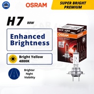 OSRAM Super Bright Premium H7 Halogen Headlamp Bulb 12V 80W Mentol Depan H7
