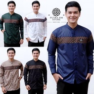 Koko Shirt For Adult Men Long Sleeve With Qynang Motif, The Latest Batik Combination