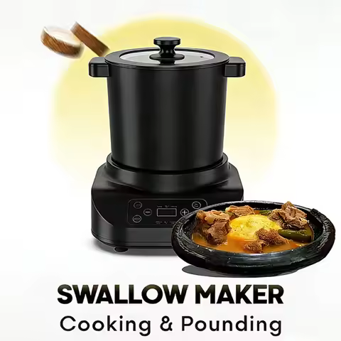 Electric Pounded Yam Pounding Machine Food Processor Blender Banku Cooking Swallow Maker Fufu Poundi