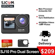 SJCAM Action Camera SJ10 Pro Dual Screen 4K 60FPS Wifi Live Streaming Helmet Cam 5M Body Waterproof Sports Video Action Cameras