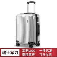 HY-6/Swiss Army Knife Luggage Men24Inch Universal Wheel Trolley Case Large Capacity Zipper Suitcase Boarding Female Pass