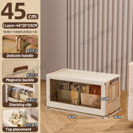 L70CM/55CM/45CM 5/6 Layers Foldable Storage Cabinet Multipurpose Double Storage Cabinet Foldable Sta