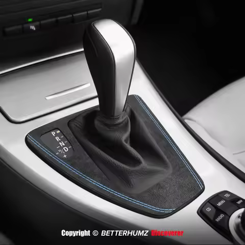TPIC For BMW Series 3 E90 E92 E93 Gear Shifter Panel Trim Made of Alcantara Performance Stickers Car