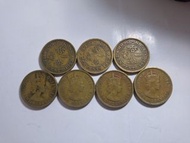 香港1毫硬幣(舊版) 1956-57年……7個