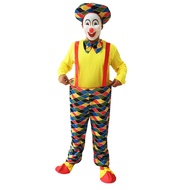 Halloween Costume Masquerade cos Clown Adult Clown Performance Costume Clown Costume Clown Mask