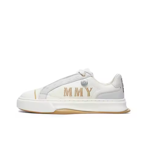 MIHARA YASUHIRO X FILA FM 4 Skateboard Shoes Women's Low Top Vanilla Ice/Antarctic Gray F12W234209FV