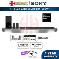 Sony HT-S40R 600W 5.1ch Surround Home Cinema Soundbar with Wireless Rear Speaker Bluetooth Home Theater System Sound Bar