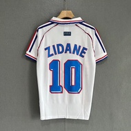 1998 High-quality French ZIDANE #10 Away Football Jersey