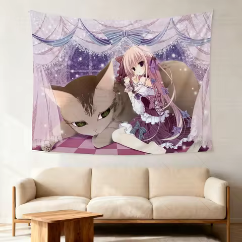 N-a-nno Al-ic-e Love Game Tapestry Hanging Cloth Indoor Use Tapestry Girl's game tapestry