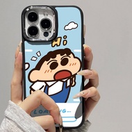 Case for iPhone 8 7 8plus 6plus 14 15 X XR XS MAX 12Promax 12 13Promax 15Promax 11 14Promax 13 Cartoon Pattern Metal Photo Frame Shockproof Protective Soft Case