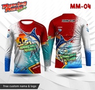 Kaos jersey mancing mania baju mancing fishing team lengan panjang MM