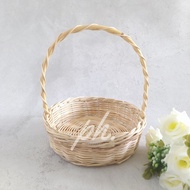 READY INSTANT! RATTAN BASKET D.15 CM - GIFT SOUVENIR BASKET