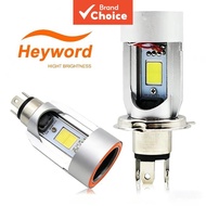 Hey 1pc Motorcycle LED Headlight RTD E01C H4 HS1 BA20D S2 Bulb 12W 1200LM DC 9-85V For Motorbike Sco
