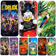 For Motorola Moto E6S E6i Case Phone Cover Protective Soft Silicone Black Tpu Case Roblox Scrooge Mc