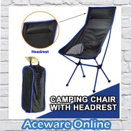Foldable Camping Chair Portable Outdoor Picnic Fishing Hiking Chair Folding Moon Chair Kerusi Lipat Khemah Camping Stool