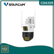 Vstarcam CS663DR / CG663DR  Wifi กล้อง SIM 4G IP  IP Camera ปลุกไซเรนติดตามอัตโนมัติไฟแฟลชกล้องวงจรปิด