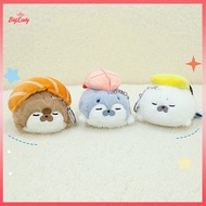 NFPH> Cartoon Cute Plush Sushi Seal Otter Toy Keychain Pendant Decoration Pillow Kawaii Sushi Sea Ot