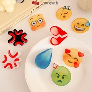 Korean Women's Funny Emoji Hair Clip Water Drop Emo Side Cartoon Fashion Accessories