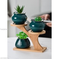 [Succulent Flowerpot Tray] Flower Stand Shelf Balcony Flower Stand Succulent Flower Stand Desktop Fl