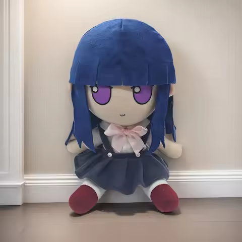 New 20cm Higurashi When They Cry Plush Toys Cute Soft Stuffed Animal Fumo Rika Cosplay Dolls For Kid
