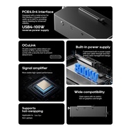 EGPU Docking Station with 800W PSU PCIe 4.0 X4 External GPU Dock Maximum Support 600W Graphics Card 