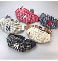韓國預訂 多色選 MLB NY 刺繡 logo 腰包