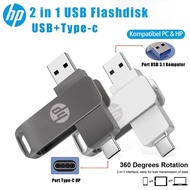 [hp U502/ U601] OTG Type-C USB 3.0 Flashdisk • 32GB–1TB • Premium Metal • High Speed for Android, La