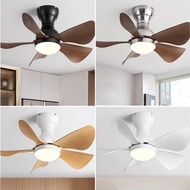 Modern 22/29inch Mini Corridor Smallhouse DC Motor Ceiling Fans With Remote Control  Nickel Ceiling Fan With LED Lights