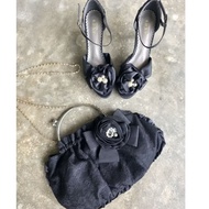 axes femme Including Japanese Brand Shoes And Bags Search Sign Beautiful Condition Black Tone
