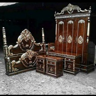 promo!!!Set kamar tempat tidur cinta ukiran mewah termurah