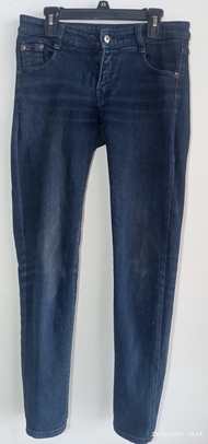 Celana Jeans Skinny Wanita Model Slim Fit - Warna Biru Tua PreLoved