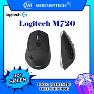 Logitech M720 Wireless Mouse / Bluetooth and Unifying Receiver / 2.4 GHz / Black