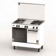 ZANUSSI 90cm Freestanding 3 Gas Burner & Electric Oven, Model: ZCG932W