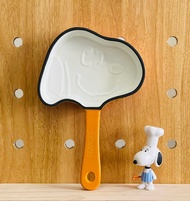 SNOOPY 史諾比16cm搪瓷鑄鐵煎鍋 PEANUTS正版授權