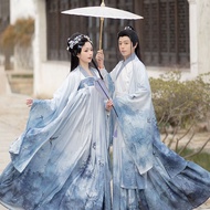 Hanfu Female Vintage Hanfu Original Hanfu [Jijun Qu] Jin Made Breast-length Skirt Large Sleeve Shirt Couple Men Women Spring Summer Style