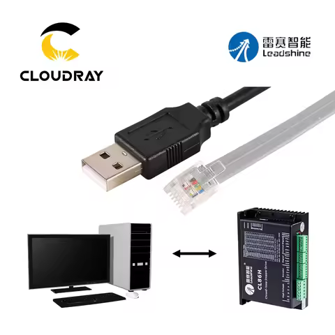 Leadshine RS232 PC Link Config Cable USB Converter for Leadshine Stepper Driver DM542 DM442 3DM580 D
