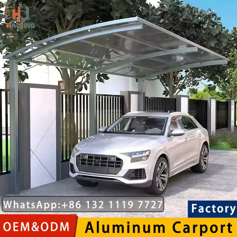 Aluminum carport a car exterior 3x6 gazebo outdoor furnitur metal canopy toldo polycarbonate shed gr