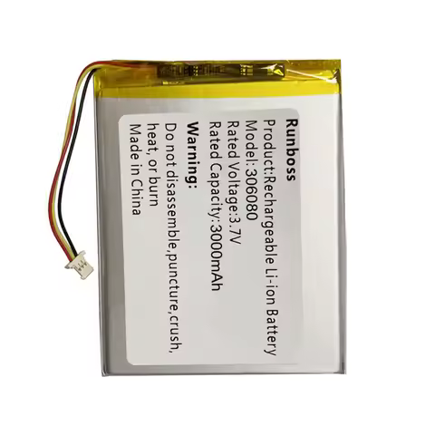 3.7V 3000mAh Rechargeable Lipo Battery 3Pin MOLEX 51146 Plug 306080 For PSP DVD GPS Power bank E-boo