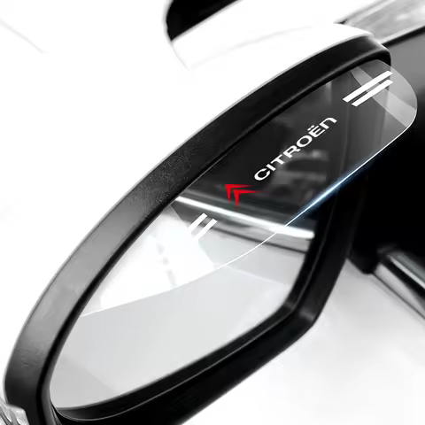 Car Rearview Mirror Rain Eyebrow Sun & Snow Shield Visors Stickers For Citroen C5X e-C4 X e-C3 C4 C3
