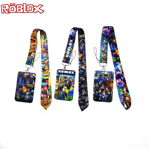 Roblox Mobile Phone Card Holder Key Accessory Bus Cards Student Card Anti-loss Hard Shell Cards Hold