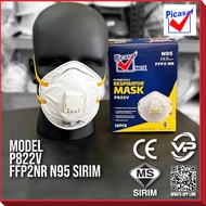 PICASAF NIETZ SIRIM DOSH N95 MASK PCRM P822V N95 WITH VALVLE 8210V FFP2 10PAIRS / BOX