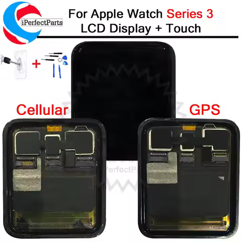 For Apple Watch Series 3 LCD Display Touch Screen Digitizer 38mm/42mm GPS/Cellular para pantalla For
