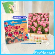 Paint By Number 20x20CM Canvas Painting DIY Digital Painting Kit With Canvas